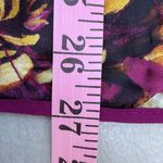 Ava & Viv  Floral Quilted Purple Yellow Zip Up Sweater Jacket Photo 8