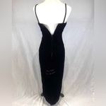 Jump Vintage 90s  black beaded velvet formal maxi dress size 5 Photo 3