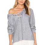 Wildfox  Couture Lace Up Hoodie in Heather Photo 0