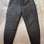 Athleta NWOT Women’s  Aprés Ski Black Quilted Jogger Size 10 Photo 0
