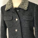 L.A.M.B. Vintage 1960 Wool And Curly Fur Coat  Size XS  Fully Lined, Union Made USA Photo 2