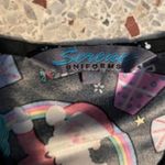 Scrub Top Christmas theme Small Black Photo 3