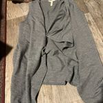 Matilda Jane  Count it Out Vest Gray Open Drape Front Cardigan Soft XSmall‎ Photo 8