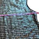 Calvin Klein Women's 3XL Black & Silver Sequin Party Blouse Photo 9