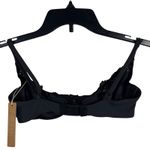 SKIMS  SZ 32C Fits Everybody Lace Unlined Demi Bra Underwire Stretch Black Onyx Photo 3