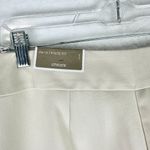 Chico's Soft Pleated Hardware Crop Size 1/Medium NWT New Opal Wide Leg Cream Photo 7