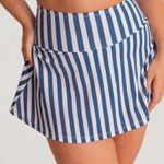 Brand New Shapermint Women's XL High Waisted Full Coverage Swim Skirt Blue White Photo 0