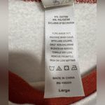 🍂 Cozy Fall Multicolor Leaf Embroidered Sweatshirt with Bead Embellishments 🍁 L White Size L Photo 8