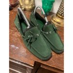 Sam & Libby  Preppy Green Suede Casual Moccasins  Loafers 8 Photo 2