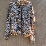 Vintage Mirror Image Jacket Leopard Print Women’s Sz S Quality Jacket Brown Photo 1