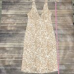 Song Of Style Jude Ivory Tan Halter Midi Backless Dress Medium Swirl Print Photo 10