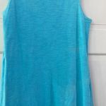 Neon Buddha Blue Layered Cotton Dress Sleeveless Comfort Pool Beach Size XS Photo 9