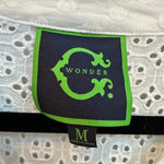 C. Wonder | White Eyelet Swim Cover Up Top Size Medium M Photo 3