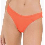 Maaji Reversible Bikini Bottoms Cheeky Orange Polka dot Print Swimsuit Sz M Photo 2