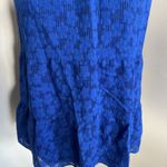 Anthropologie 31. Swing Halter Top Sleeveless Electric Blue Size Small Photo 3
