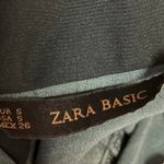 ZARA  Black Polka Dot Button Up Collar Long Sleeve Cutout Back Shirt Blouse Top S Photo 3