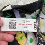 ASOS Casual Pants Dark Gray Floral Photo 9