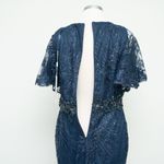 Mac Duggal Navy Embellished Evening Gown Photo 12