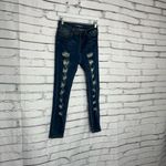 Bamboo  Jeans Skinny High Rise Jeans Distressed Stretch Medium Wash Women’s 11/26 Photo 1