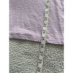 Loft  Womens Boat Neck 3/4 Lace Trim Sleeve Slub Cotton T-Shirt Lavender Size M Photo 7