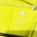Adidas  Women’s Size Medium Neon Yellow Pullover Hooded‎ Sweatshirt Photo 2