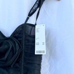 Urban Outfitters  | NWT OUT FROM UNDER ROSEABEL TULLE ROSETTE CORSET IN BLACK SMA Photo 3