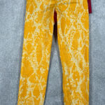 NWT Carbon38 Printed High Rise Legging Sz. Xs "Kumquat Snake Yellow" Photo 0
