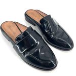 Madewell  Dana Black Patent Leather Almond Toe Slip-On Loafers Flats Photo 1