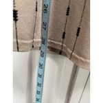 Flower & Feather Tan/Black Arrows Zip Cap Sleeve Blouse Size 2XL Faux Pockets‎ Black Photo 2