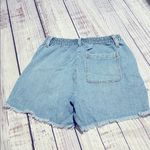 Aerie  Denim Cut Off High Rise Stretch Shorts Photo 2