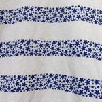 Denim & Co D & Co () Med Blue White Patriotic USA Star Stripes Top Tee Shirt Photo 2