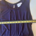 Deletta  Shirt Womens L Sleeveless Black Tunic Tank Ruffle Back Detail Small Photo 8