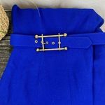 Milly  Blue Sleeveless Belted Vintage Short Sleeve Career Dress 10 Photo 1