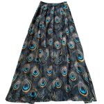 Show Me Your Mumu Like New 
Peacock Feather Maxi Skirt Size Small Photo 4
