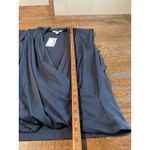 Nine West NWT ‎ Women Blue Ribbed Drape Front Cap Sleeve Top Size XXL Photo 5