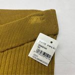 Good American  Plaited Rib‎ Boss Flare Pants GoldenRod Womens GA Size 3 Large NEW Photo 4