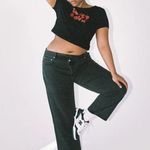 Princess Polly Holly Black Asymmetric Straight Leg Jeans 14 Photo 2