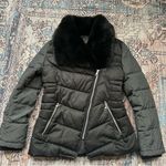 Buffalo David Bitton  Puffer Jacket Fitted Faux Fur Collar Zipper Coat Medium Photo 5