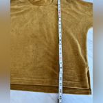 Madewell Texture & Thread Velour Corduroy Mockneck Top in Gold size medium Photo 7
