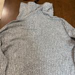 Vince Camuto Cowl Neck Top Women's Size Large Ribbed Gray Long Sleeves Casual Photo 5