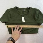 Aerie Smoothez By L Large Lace Bra Top Bralette Hunter Green Comfort Smooth NEW Photo 6