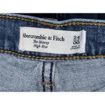 Abercrombie & Fitch NEW  Blue Denim Medium Wash Distressed Cotton Jeans Sz 24 00 Photo 2