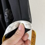 Vintage Y2K Byer Too Dress Sz L Chiffon Layered Whimsigoth Fairy Foral Gyaru Black Photo 12