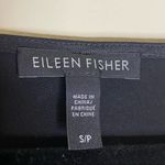 Eileen Fisher  Silk Top Black Blouse Shirt Spandex Blend 3/4 Sleeve Small Photo 4