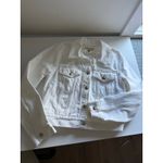 Madewell $128 New Crop Jean Trucker Jacket - White - Small Photo 8