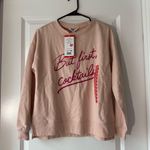 Wildfox  Sweater Womens Size xs Graphic Pullover Long Sleeve Peach Beach Soft Photo 4
