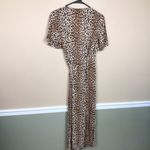 Seven Wonders Women’s Leopard Print Wrap Maxi Dress Brown Size 2 Photo 6