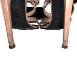 Saint Laurent Jerry Studded Taupe Leather Sandal Heels 7.5 Photo 9