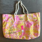 Lilly Pulitzer NWT  Be The Sunshine Canvas Tote Photo 1