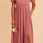 Birdy Grey New  Sz 3X English Rose Hannah Chiffon W/Slit Elegant Mauve Maxi Dress Photo 0